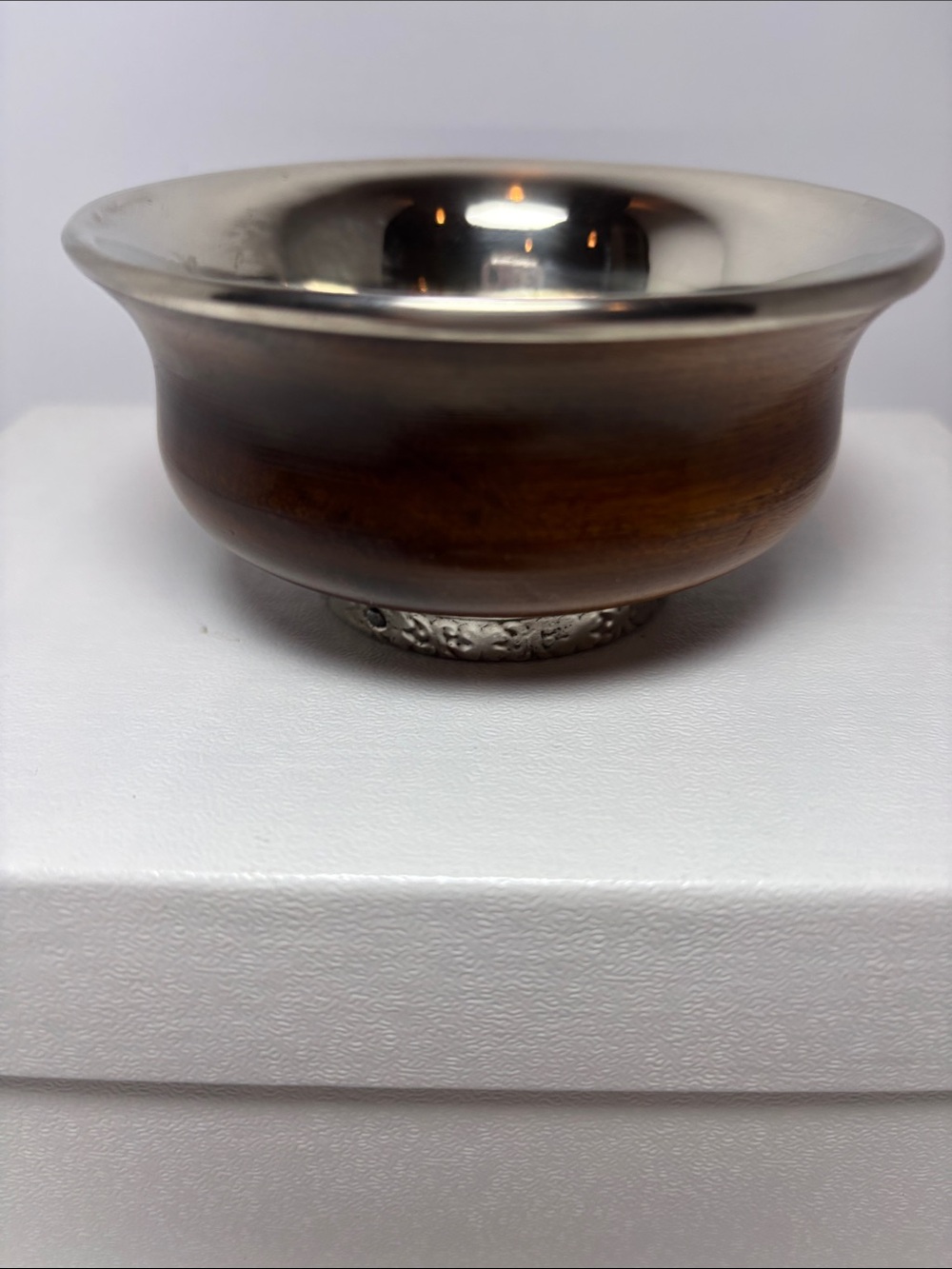 Tibetan Himalayan libation bowl prayer cup.